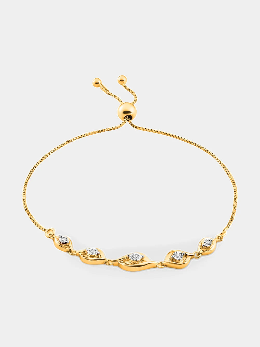GOLD Leaf Bolo BRACELET