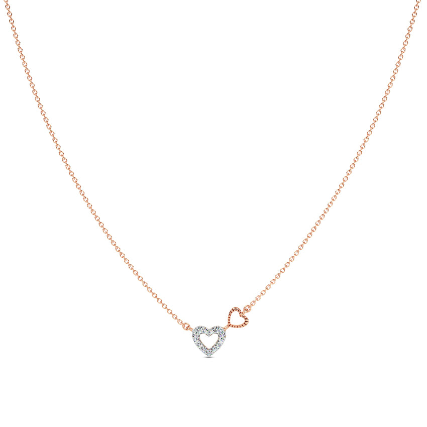 Twin Flames Diamond Necklace