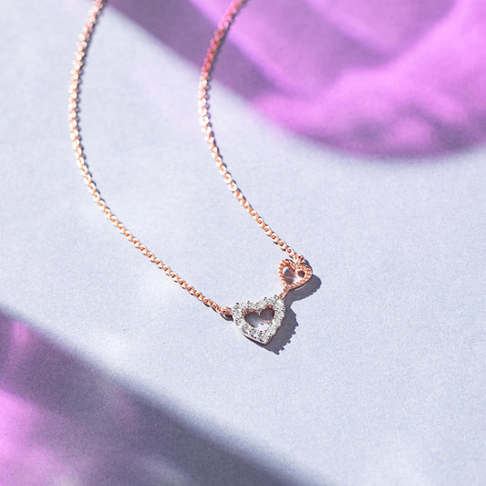 Twin Flames Diamond Necklace