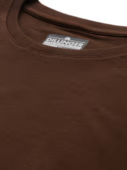 Women Regular Fit Plain Brown T-Shirt